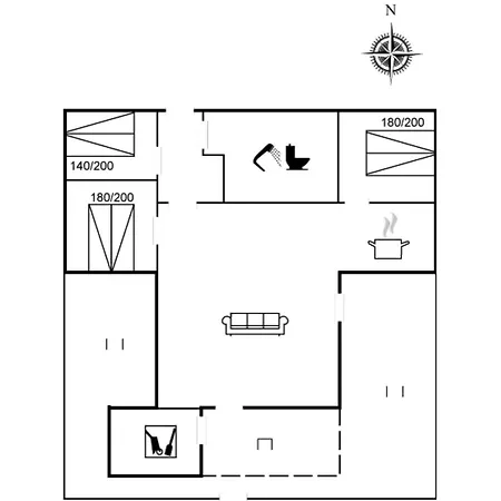 Sigwid Holiday home Toftum (Syddanmark)